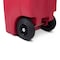 Toter 32 Gal. Red Hazardous Waste Trash Can with Wheels and Lid Lock RMN32 - alternate 5